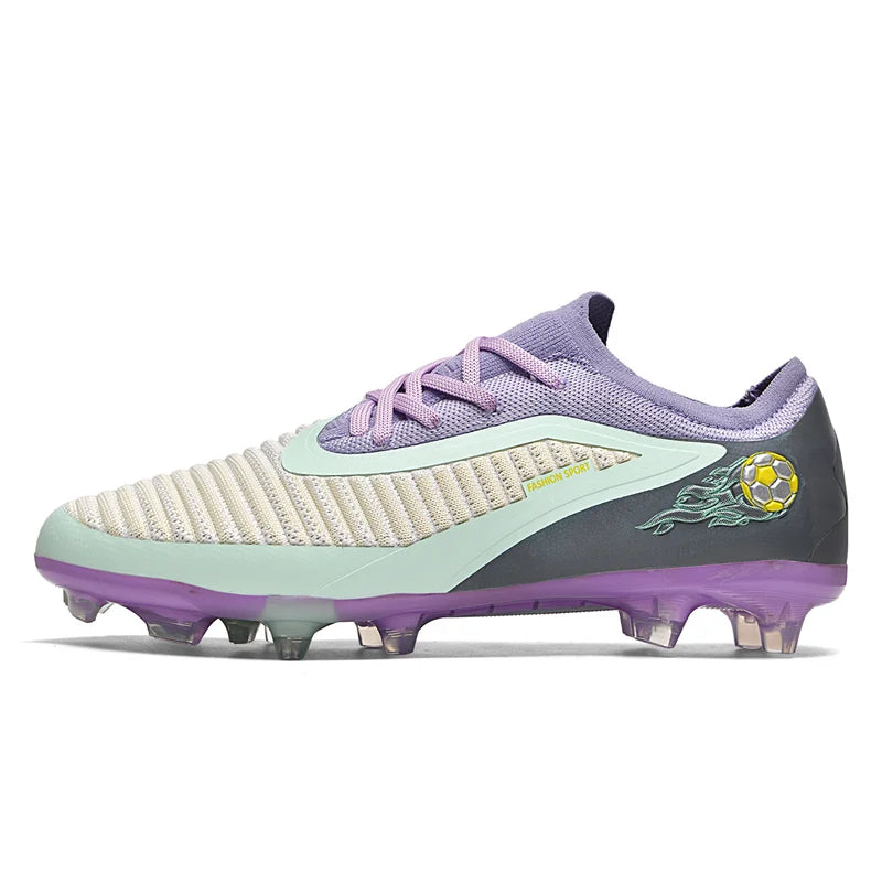 Neue Fußballschuhe für Herren, rutschfeste Fußballschuhe für Erwachsene, Outdoor-Sportschuhe für Jungen, lange Stollen, atmungsaktive und bequeme Trainings- und Wettkampf-Cleats
