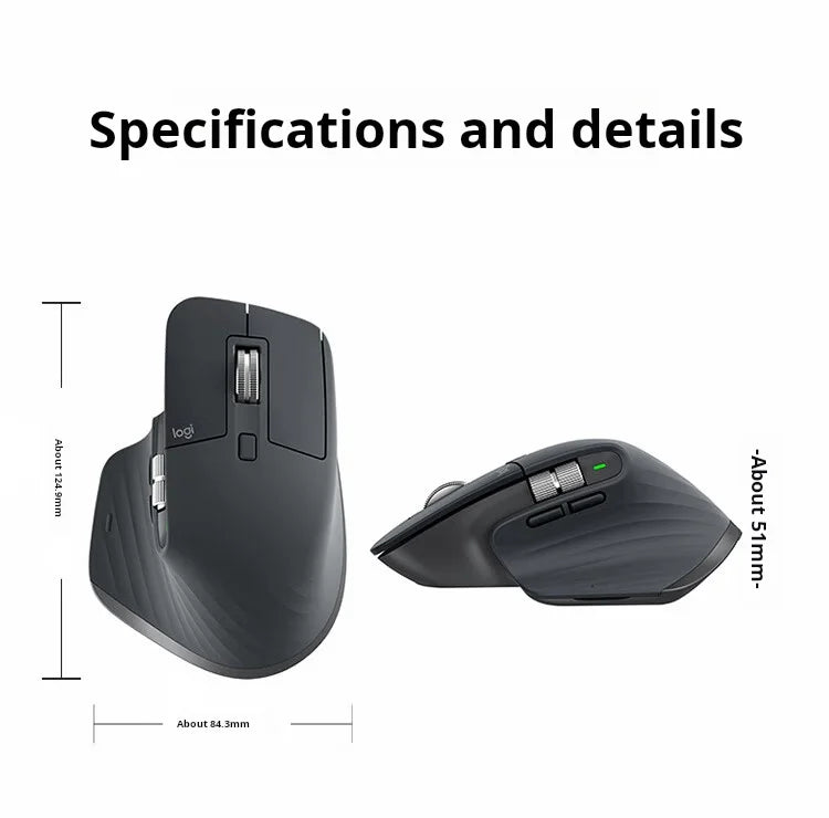 Logitech MX Master 3S kabellose Bluetooth-Maus Business Office Softtone-Maus ergonomische Business-Office-Maus