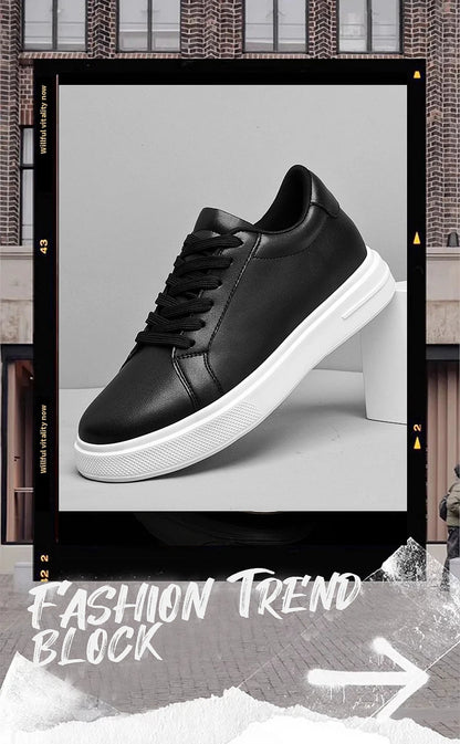 Baskets pour homme, chaussures rehaussantes, semelles rehaussantes, talons hauts de 6 à 10 cm, chaussures en cuir, chaussures de sport, chaussures pour homme