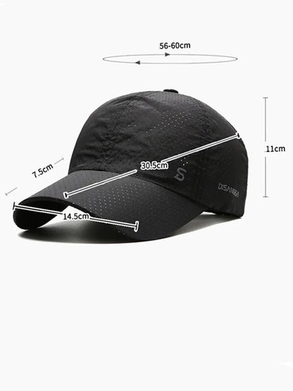 Men Women Mesh Moisture-Waging Quick Dry Baseball Cap Male Summer Female Originality Adjustable Breathable Sun Visor Fishing Hat