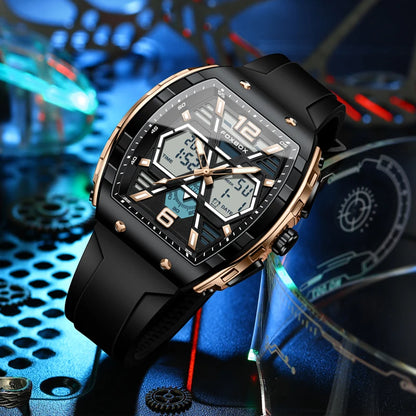 LIGE Digital Men Military Watch 50m Waterproof Wristwatch LED Quartz Clock Sport Watch Male Big Watches Men Relogios Masculino