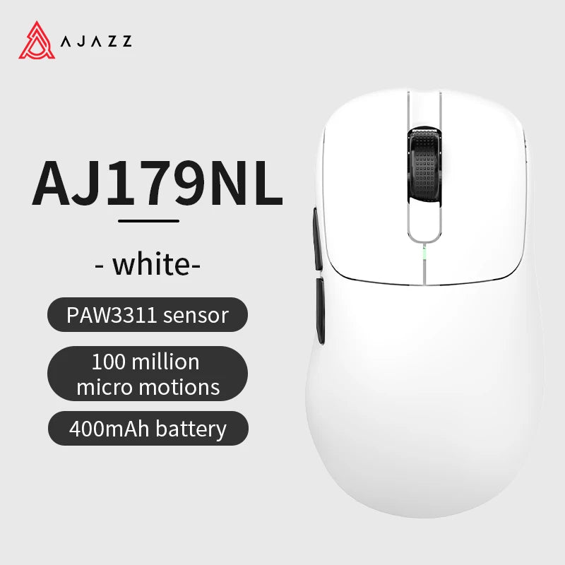 Mouse wireless AJAZZ AJ179 NL Star Flash Version, 3 modalità, bassa latenza, lunga autonomia, leggero e personalizzato, per ufficio e gaming