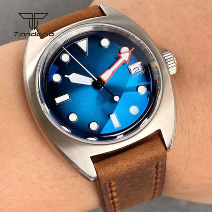 Tandorio 36mm Dive Military Automatic Miyota8215 Mechanical Watch for Men Domed Sapphire Unisex Wristwatch 20BAR Waterproof Lume