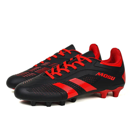 Nuevas zapatillas de fútbol para hombre y mujer, calzado deportivo para interior y exterior con tacos largos y tacos fragmentados para entrenamiento de fútbol en césped sintético