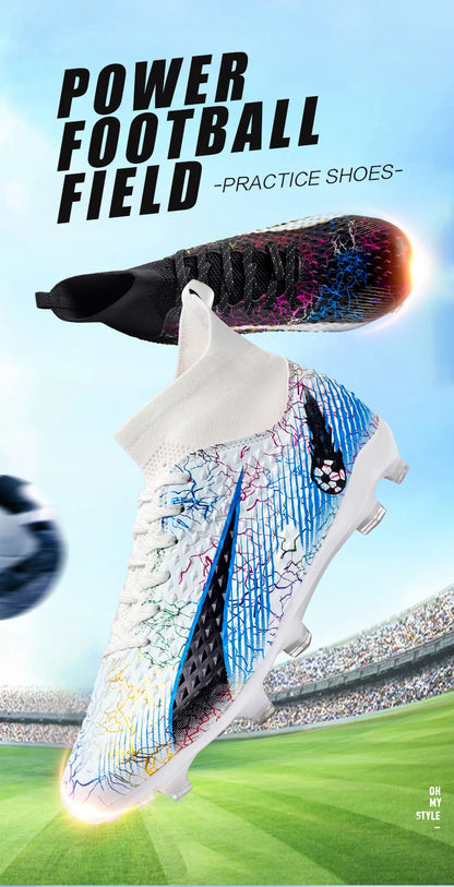 Men's Soccer Shoes Kids Football Boots Women Professional Soccer Cleats Antiskid Chaussure TF/FG Outdoor Athletic Football Shoes