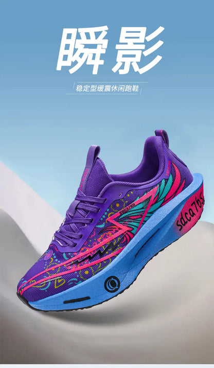 Running Shoes with Carbon Plate for Men, Marathon Sports Specialty, Breathable, Lightweight, Comfortable Athletic Outdoor Sneakers for Women