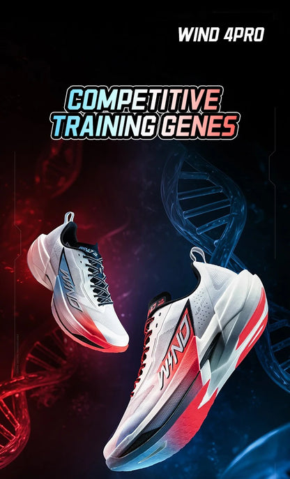 QIAODAN WIND 4PRO Carbon Plate Marathon Shoes Men Professional Racing Sneakers 2026 Breathable Running Sports Shoes QDB023262291