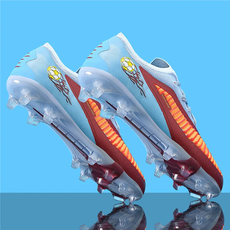 Neue Fußballschuhe für Herren, rutschfeste Fußballschuhe für Erwachsene, Outdoor-Sportschuhe für Jungen, lange Stollen, atmungsaktive und bequeme Trainings- und Wettkampf-Cleats