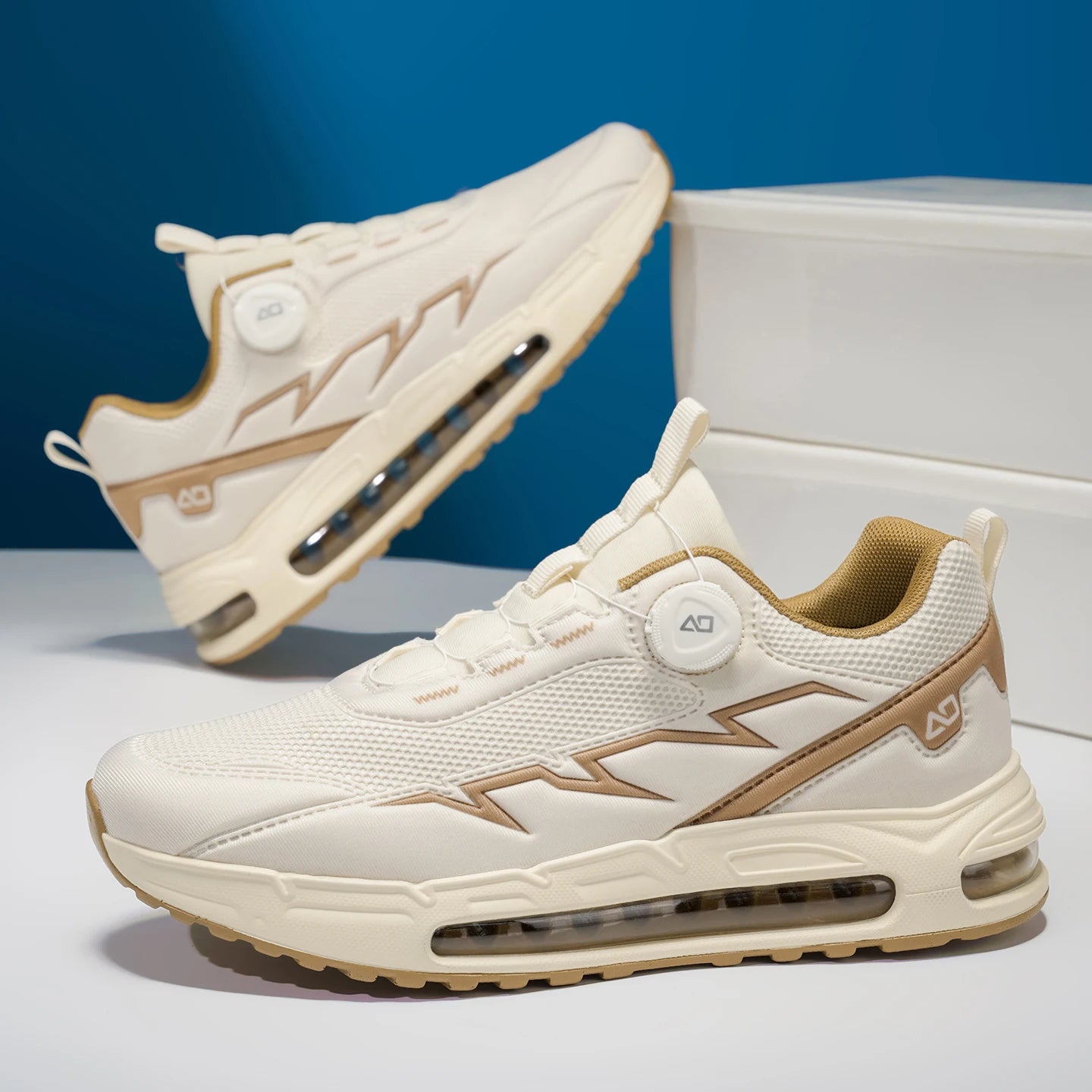 Sapatilhas de corrida para homem primavera e verão — calçado outdoor para caminhada, sapatilhas de trail resistentes ao desgaste com fecho BOA, respiráveis, estilo desportivo e casual