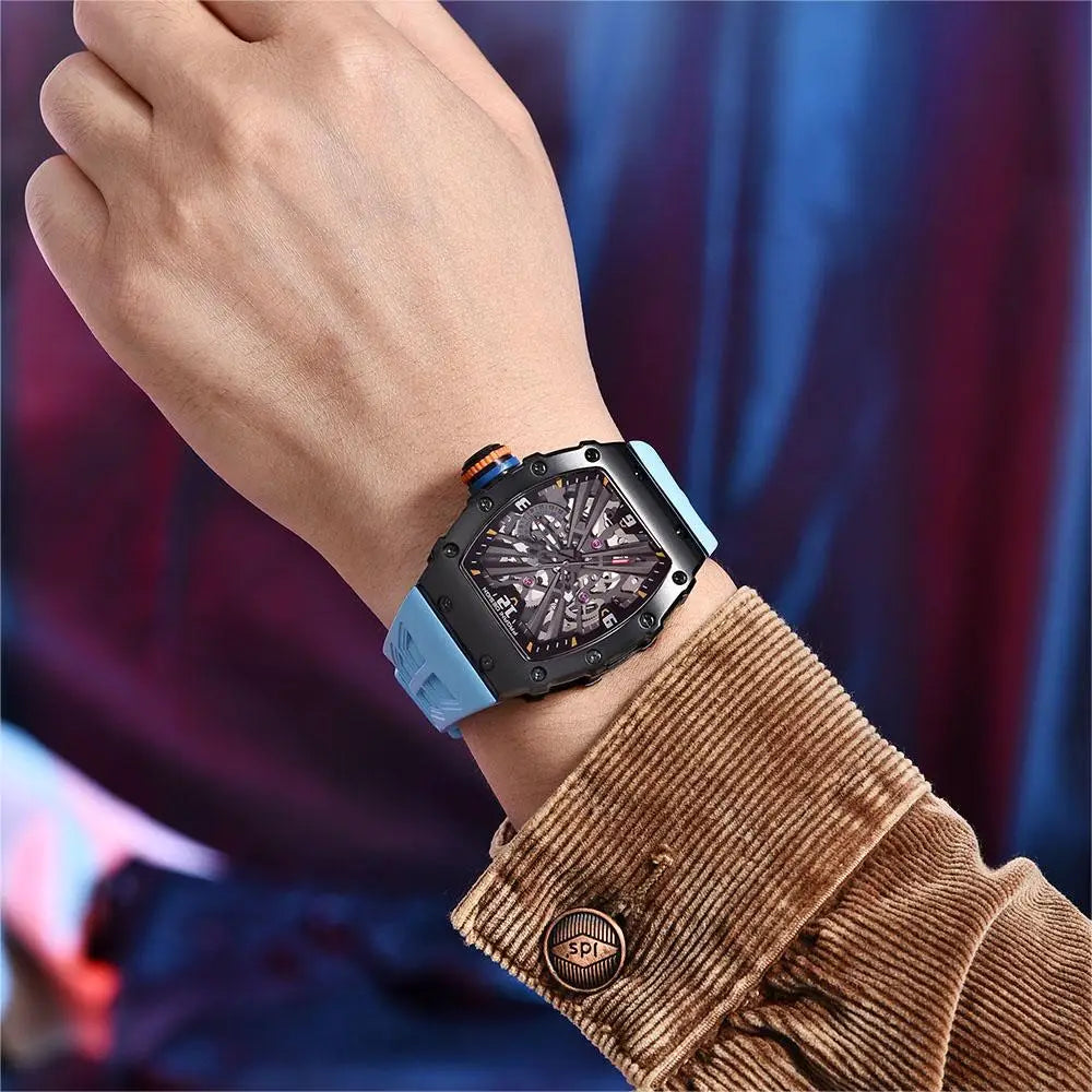 PAGANI DESIGN PD1738 Men Quartz Watches 42MM VH65 Black Case Sapphire Stainless Steel 50M Waterproof Wristwatch Watch for Men