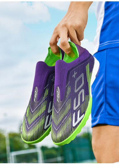 New Men's Soccer Shoes Futsal Football Boots Sneakers Match Grass Cleats High-Quality Non-Slip Indoor Hot-Selling High-Top Outdoor