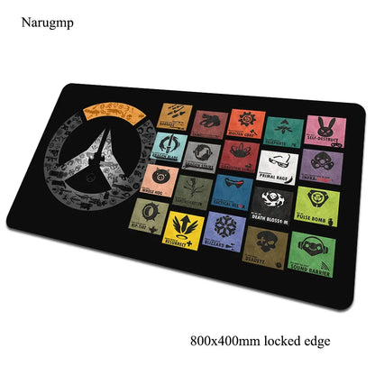 Overwatch mouse pad 80x40cm gaming mousepad game Halloween Gift large mouse pad gamer computer desk big mat notebook mousemat PC