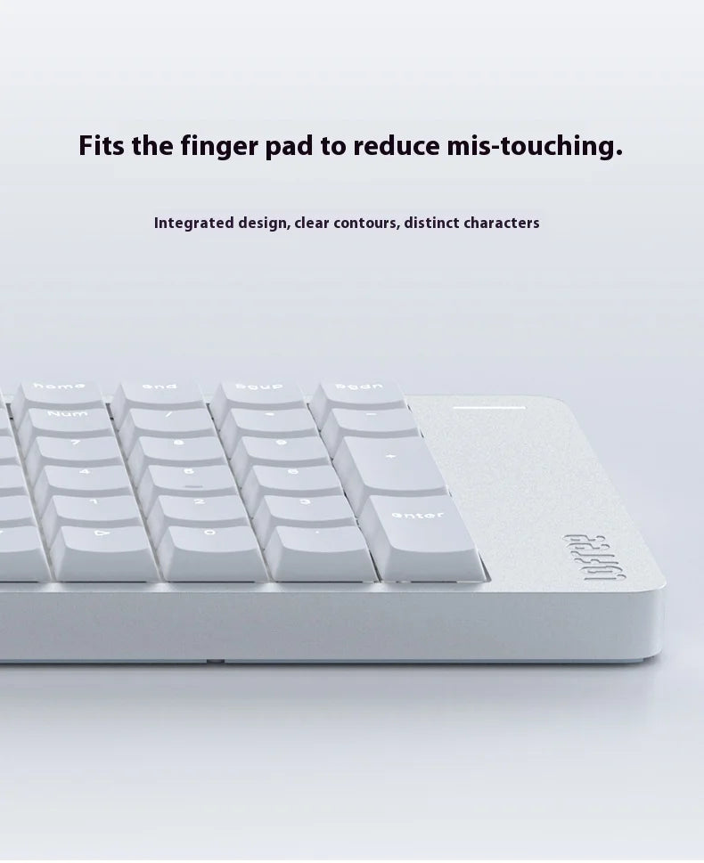 Lofree FLOW2 Mechanical Keyboard Business Office Wireless Bluetooth Wired Quiet & Gentle Sound Compatible Mute Aluminum Lump