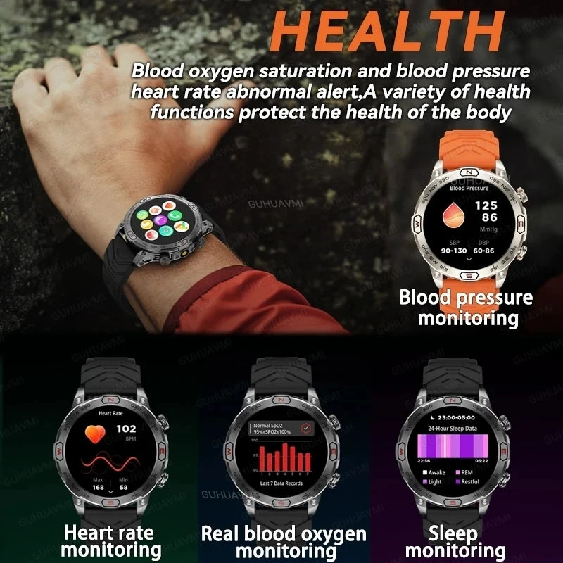 Men Fashion Outdoor Sport GPS Smart Watch Men AMOLED HD Screen Heart rate Waterproof Sport Smartwatch Man Smart Bracelet clock