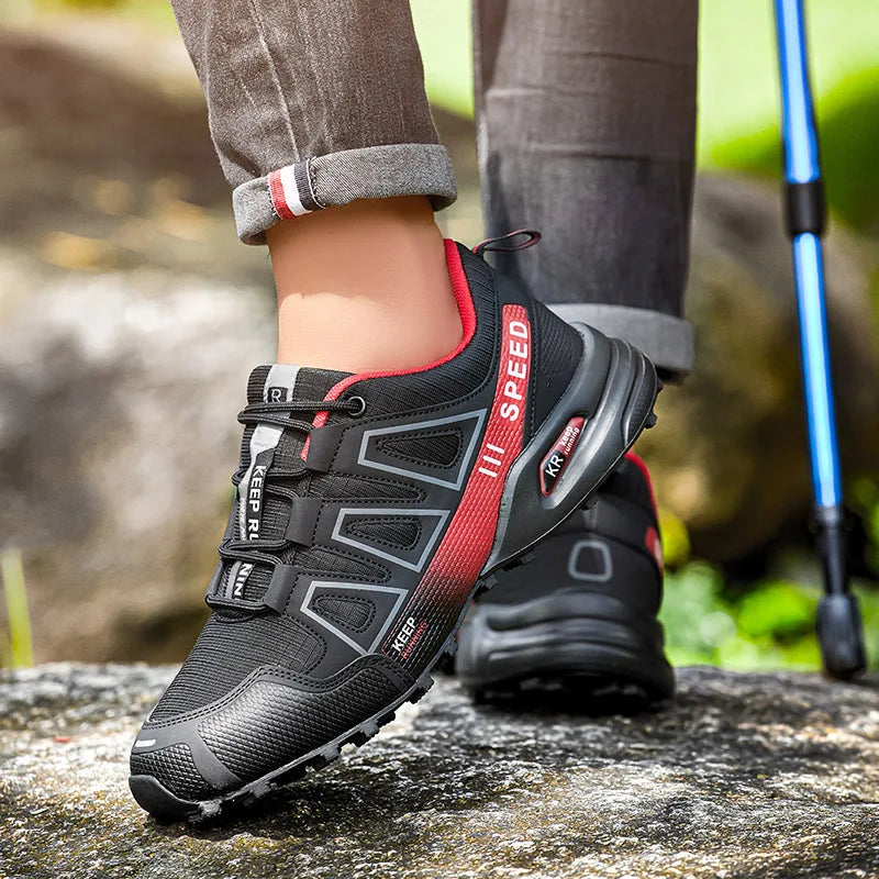 Lockless Fahrradschuhe für Herren, rutschfeste Outdoor-Mountain-Cross-Country-Wanderschuhe, atmungsaktive Sportschuhe, Rennradschuhe