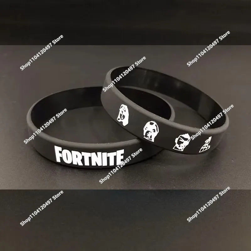 1 piece Red Black Blank Fitness Fortnite Wristband Gift Men's Women's Children's Rubber Silicone Bracelet For Man Wholesale