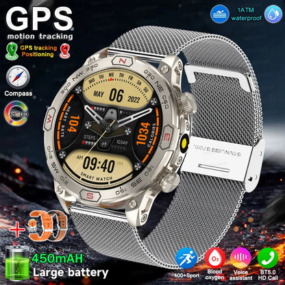 Men Fashion Outdoor Sport GPS Smart Watch Men AMOLED HD Screen Heart rate Waterproof Sport Smartwatch Man Smart Bracelet clock