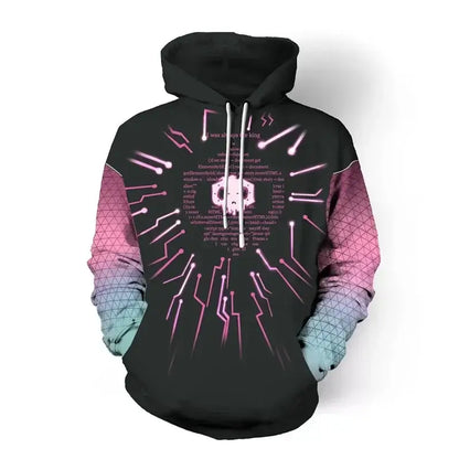 Anime Game Hoodie Sweatshirt 3D Printing Overwatch D.Va DJ Cosplay Costume Women Men Couple Hooded Jacket Top Clothing