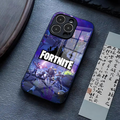 B-Battle-R-Royales-F-FortniteS Handyhülle für iPhone 17 Pro Max 15 Pro 14 12 11 13 Mini X XR XS 16 Plus SE Glas-Cover