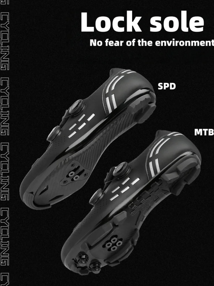 Hochwertige Fahrradschuhe für Herren, SPD, selbstverriegelnd, Rennrad-Sportschuhe, MTB-Mountainbike-Schuhe für Damen, rutschfeste Fahrradschuhe 36-47