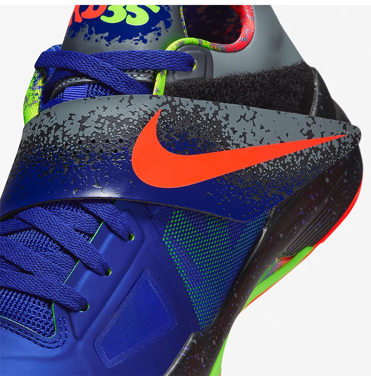 Nike Genuine KD 4 NERF Men's Low Cut Shock-Absorbing Practical Basketball Shoes FQ8180-400