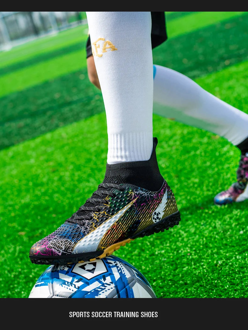 Men's Soccer Shoes Kids Football Boots Women Professional Soccer Cleats Antiskid Chaussure TF/FG Outdoor Athletic Football Shoes