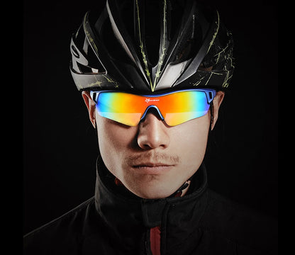 ROCKBROS Polarized Cycling Glasses Men Sports Sunglasses Road MTB Mountain Bike Bicycle Riding Protection Goggles Eyewear 5 Lens