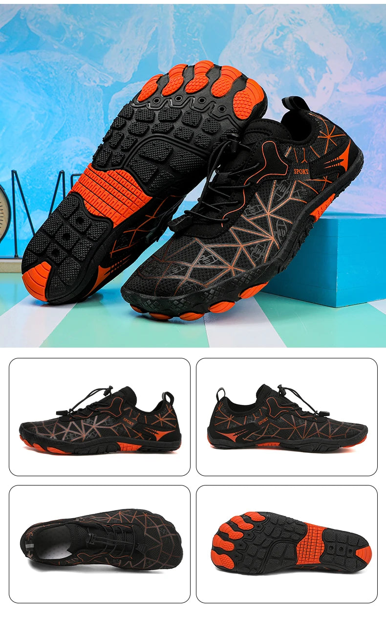 Barefoot-schoenen, sneldrogende, antislip, lichtgewicht wandelschoenen voor heren voor buitengebruik, geschikt voor het strand, wandelen, fitness, sportschoenen 36-4