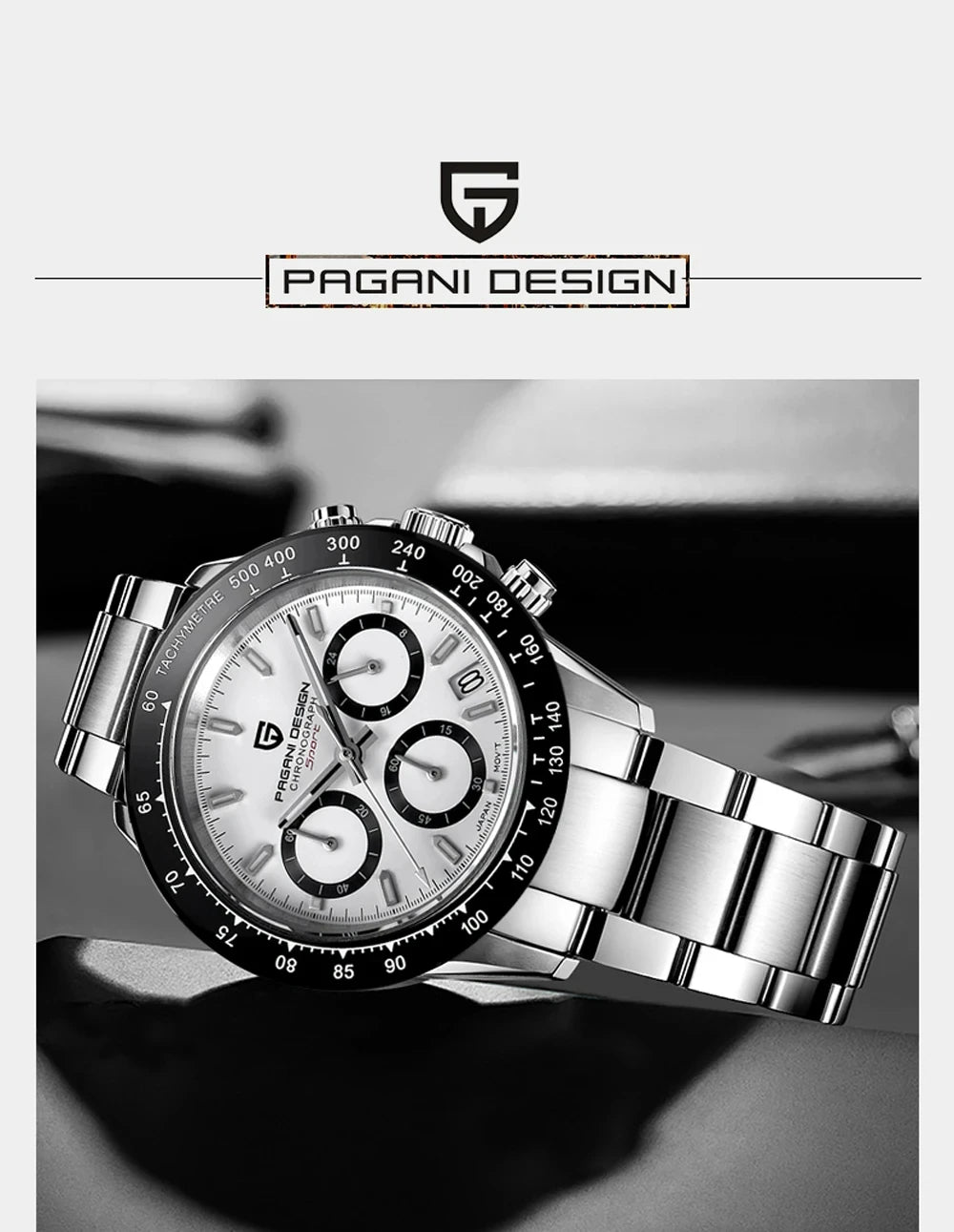 Gold 1644 PAGANI DESIGN 2026 New Men's Watches Top Brand Luxury Mens Quartz Wrist Watch Men Watch Men Chronograph Waterproof