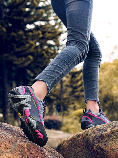 Outdoor-Liebhaber-Trekkingschuhe für Herren, wasserdichte Wanderschuhe, Bergstiefel aus echtem Leder, Woodland-Jagd- und taktische Schuhe