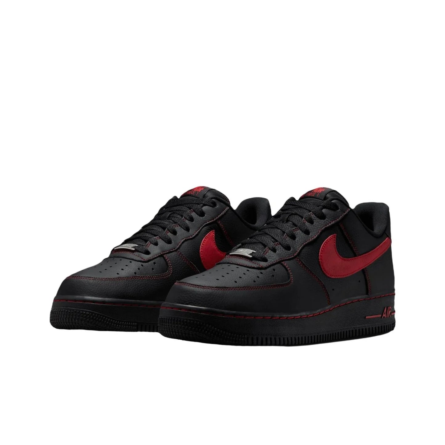 POIZON Nike Air Force 1 Breathable Low top Skateboard Shoes Men's Black Red