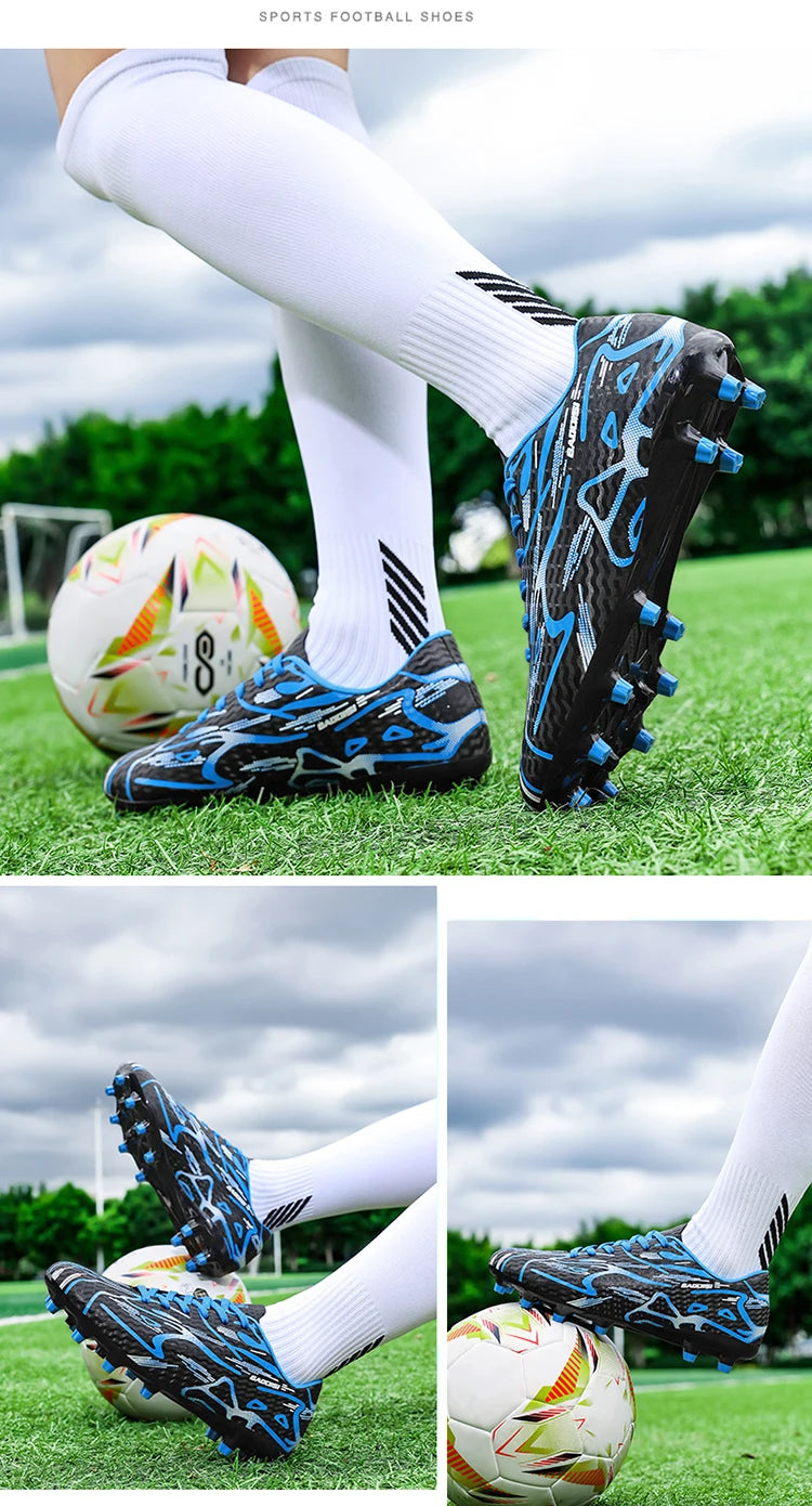 Neue Herren-Fußballschuhe TF Sport Trainings-Soccer-Schuhe, weich, ultraleicht, atmungsaktiv, professionelle Unisex-Sneaker, Rasen-Stollenschuhe für Matches