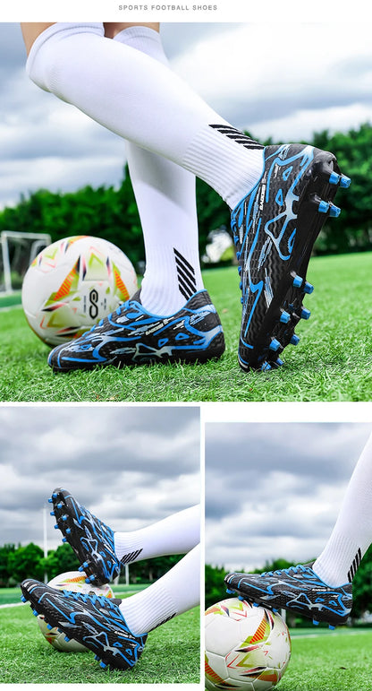 Neue Herren-Fußballschuhe TF Sport Trainings-Soccer-Schuhe, weich, ultraleicht, atmungsaktiv, professionelle Unisex-Sneaker, Rasen-Stollenschuhe für Matches