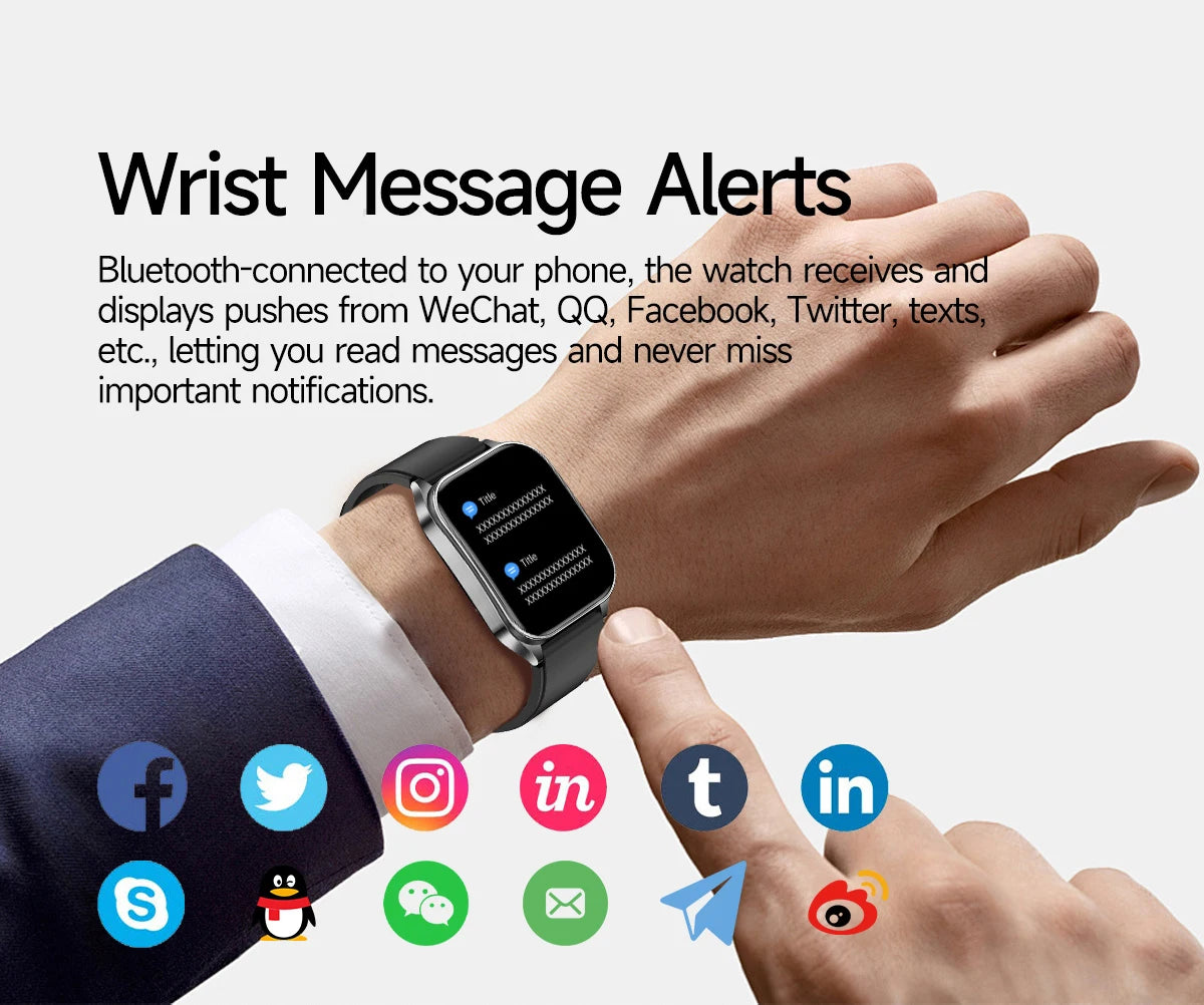 2026 New 650nm Laser Therapy Blood Fat Uric Acid Blood Pressure Smart Watch ECG+PPG Precise Health Monitor Smartwatches For Men