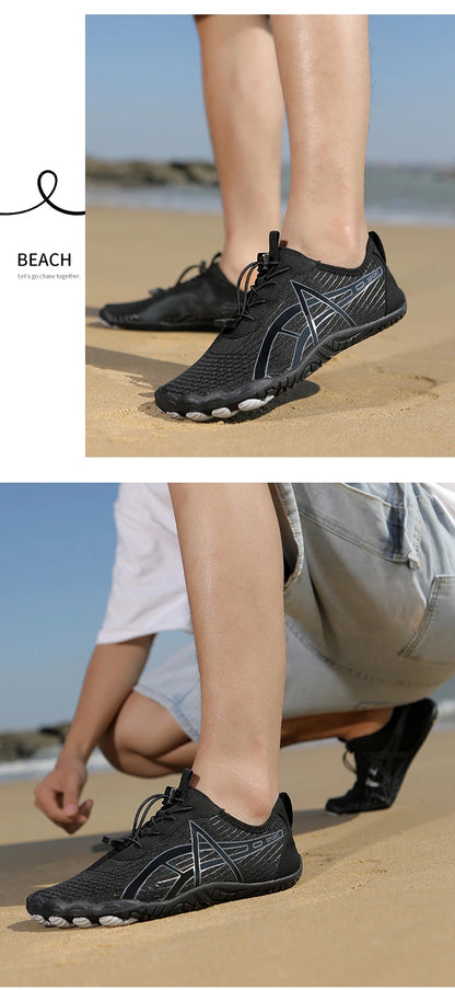 Aqua Shoes for Men, Water Shoes, Barefoot Beach Shoes, Unisex Quick-Dry Outdoor Wading Shoes, Gym Training Footwear Sneakers Size 35-46