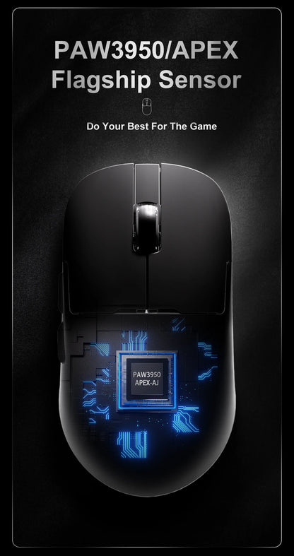 Bezdrôtová herná myš AJAZZ AJ159 APEX/AJ159PRO s RGB magnetickou nabíjacou základňou, ľahká herná myš AJ159P pre PC a notebook
