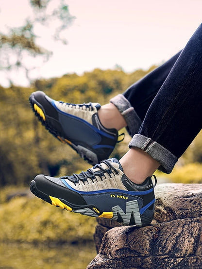 Outdoor-Liebhaber-Trekkingschuhe für Herren, wasserdichte Wanderschuhe, Bergstiefel aus echtem Leder, Woodland-Jagd- und taktische Schuhe