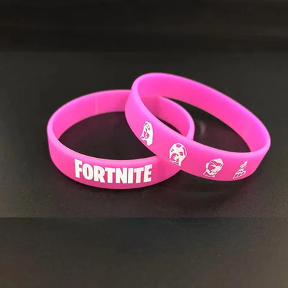 1 piece Red Black Blank Fitness Fortnite Wristband Gift Men's Women's Children's Rubber Silicone Bracelet For Man Wholesale
