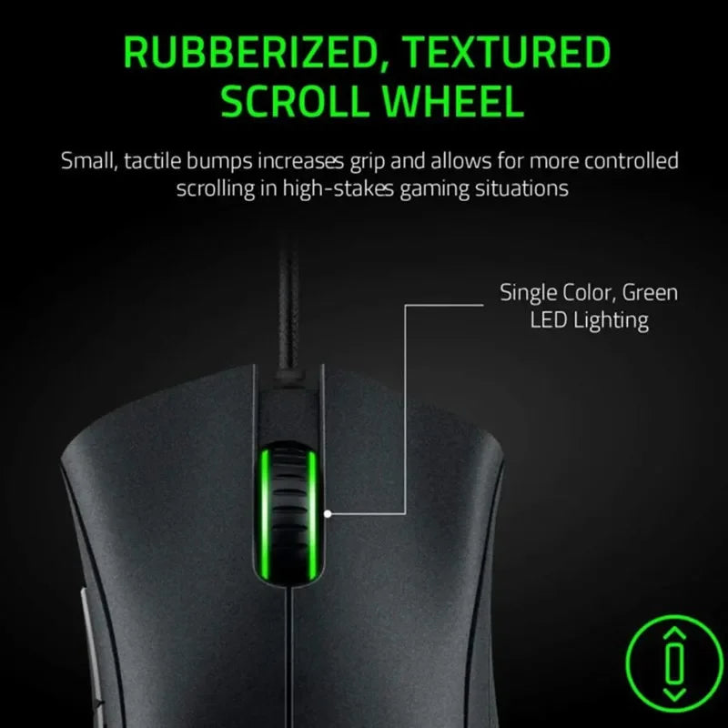 Razer DeathAdder Essential kabelgebundene Gaming-Maus / kabelgebundene Maus 6400DPI 5 unabhängige Tasten für Laptop PC Gamer