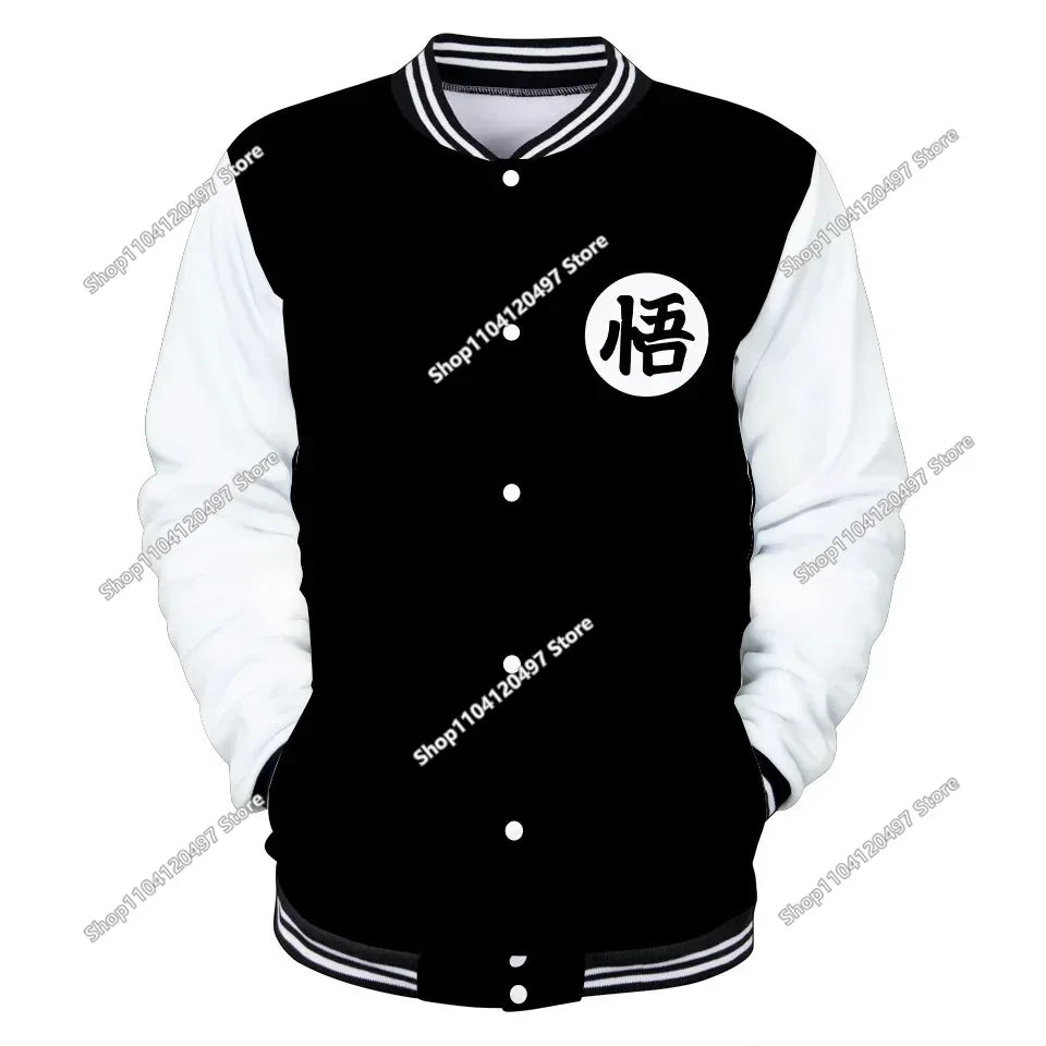 Dragon Ball Streetwear Baseball Uniform for Man Women Son Goku Adults Costumes Jackets Spring Fall Coat Cardigan Sweatshirt Gift