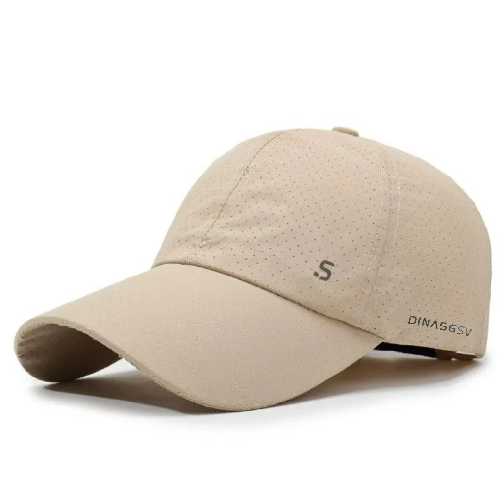 1 piece of summer quick drying mesh breathable outdoor sports duckbill cap for men and women sun shading baseball cap