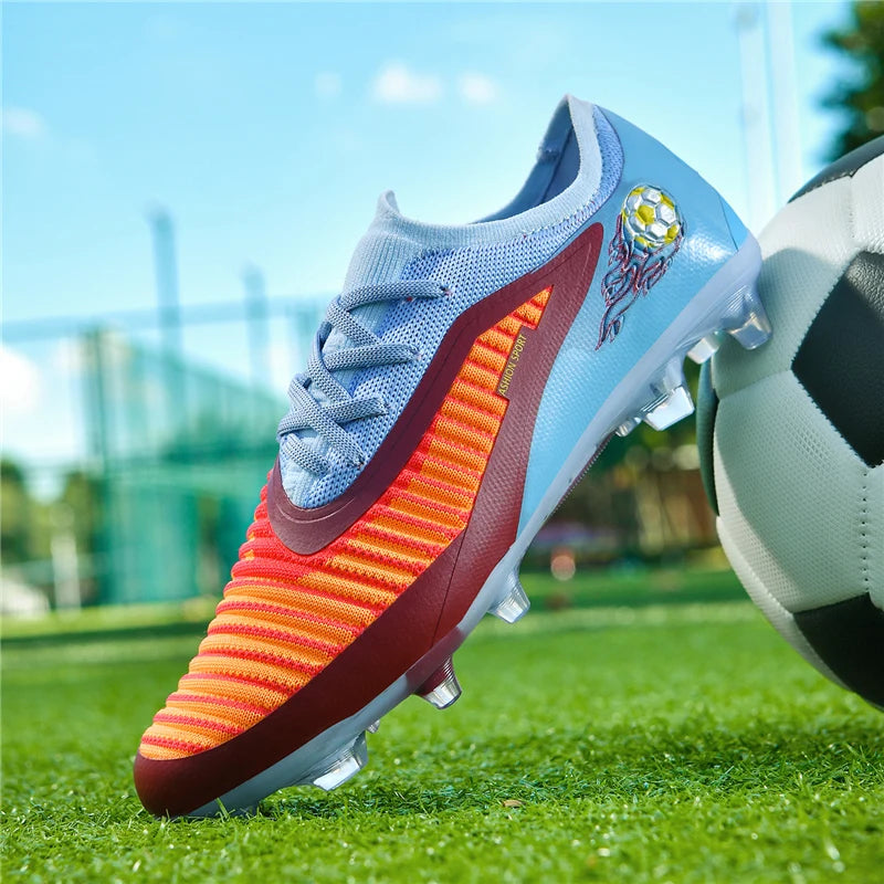 Neue Fußballschuhe für Herren, rutschfeste Fußballschuhe für Erwachsene, Outdoor-Sportschuhe für Jungen, lange Stollen, atmungsaktive und bequeme Trainings- und Wettkampf-Cleats