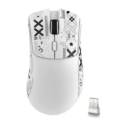 ATTACK SHARK R1 59g ultralätt mus med PAW3311, 18000DPI, 400IPS, 40G, 1000Hz, Tri-Mode, Broadcom BK3633 Master, 20 miljoner klick
