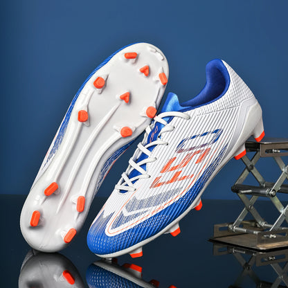 Chaussures de football pour adultes, crampons AG FG, légères, antidérapantes, avec longues pointes, résistantes à l'usure, pour terrain de gazon extérieur.