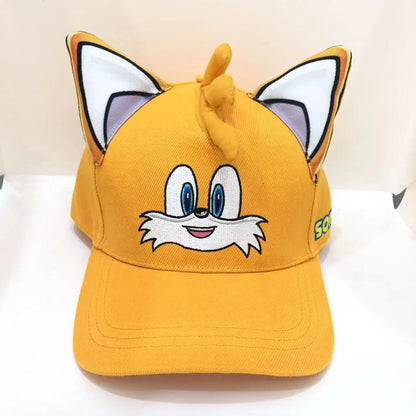 Baseballová čiapka Shadow the Hedgehog 3D pre dospelých a deti s potlačou Sonic, Amy, Tails a Knuckles, s plochým okrajom a klobúkom typu „ducktongue“, darčeky
