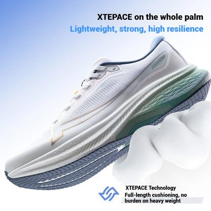Sapatilhas de Corrida Xtep 2000km Plus 2025 Nova Primavera, Leves, Antiderrapantes e Resistentes ao Desgaste, para Treino e Jogging Masculino 875319110001