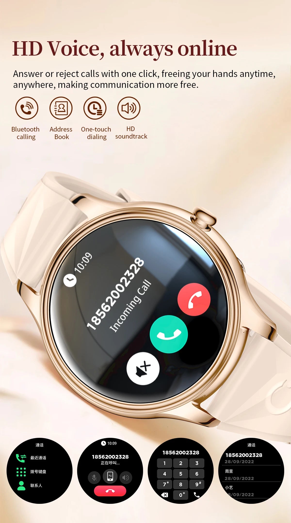 New COLMI L28 Air Ultra-thin Smartwatch 1.32 inch AMOLED Display, Women's Health Management, Exquisite Smart Watch For iOS Phone