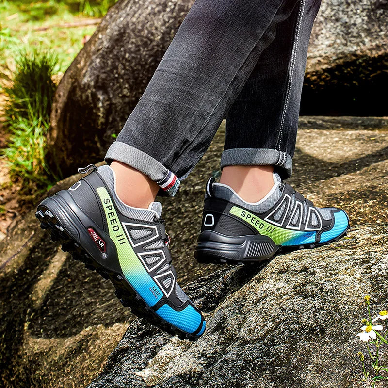 Lockless Fahrradschuhe für Herren, rutschfeste Outdoor-Mountain-Cross-Country-Wanderschuhe, atmungsaktive Sportschuhe, Rennradschuhe