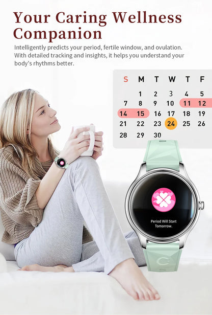 New COLMI L28 Air Ultra-thin Smartwatch 1.32 inch AMOLED Display, Women's Health Management, Exquisite Smart Watch For iOS Phone