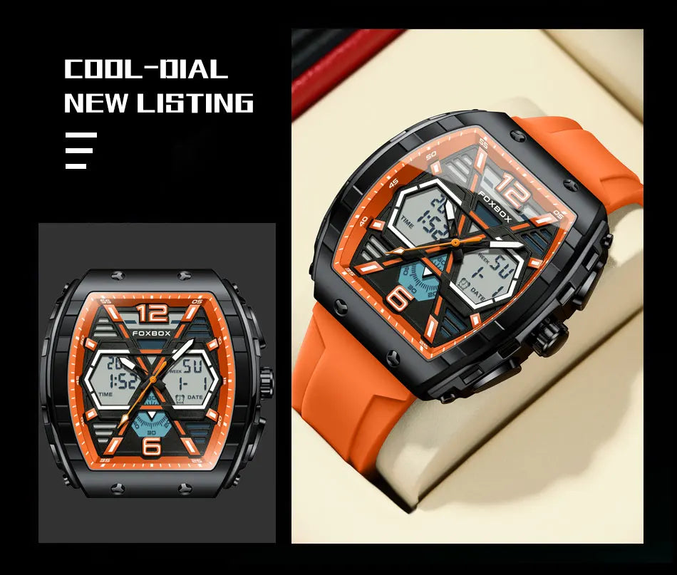 LIGE Digital Men Military Watch 50m Waterproof Wristwatch LED Quartz Clock Sport Watch Male Big Watches Men Relogios Masculino